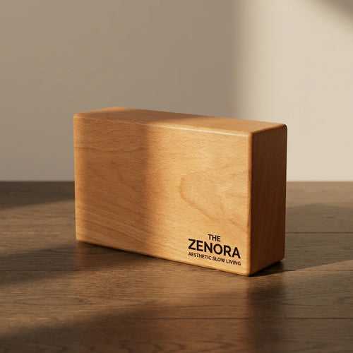 Zenora Solid Beechwood Block | Professional 1300g & Wood Yoga Mat Aesthetic