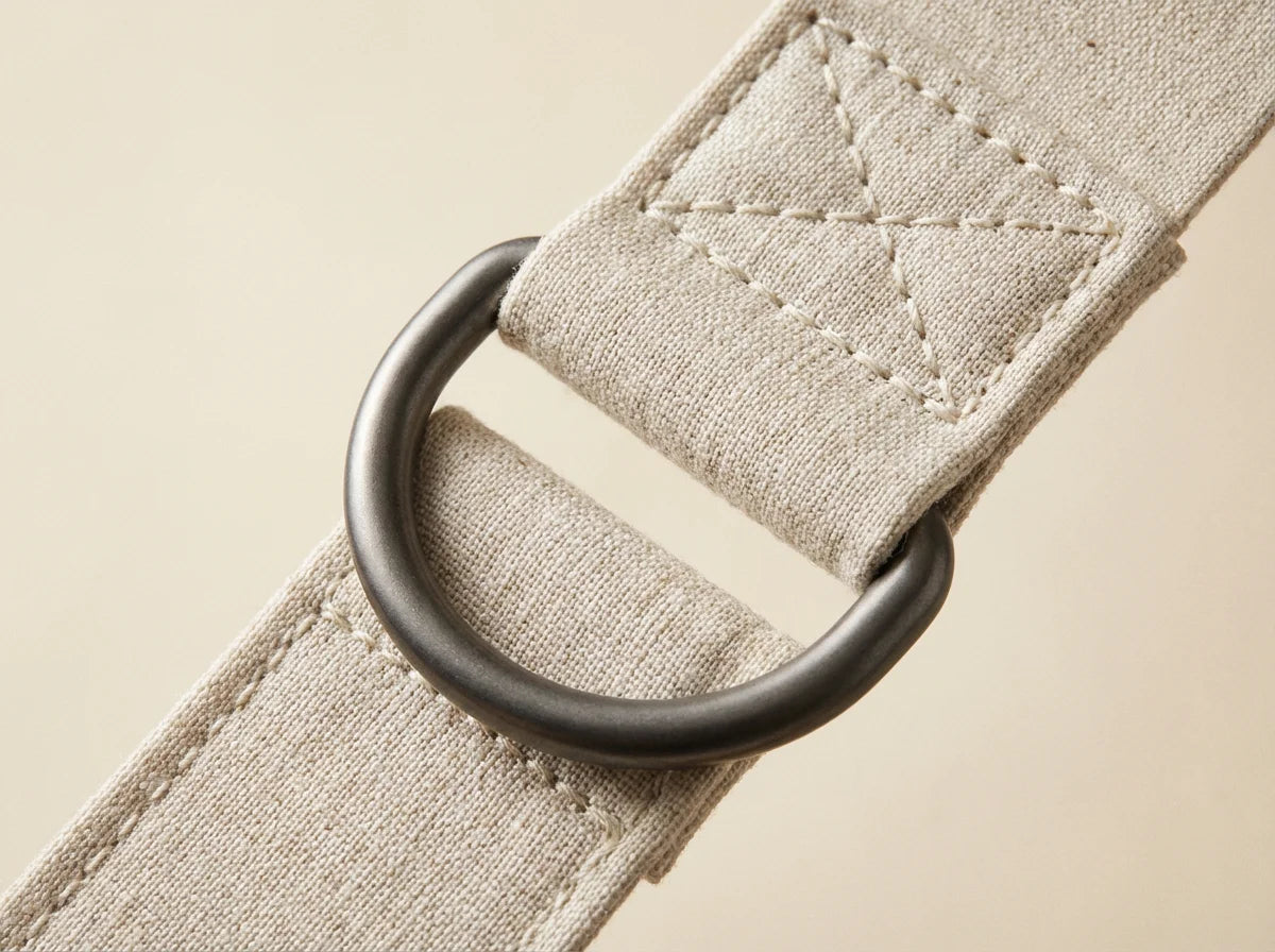 D-ring buckle detail close up