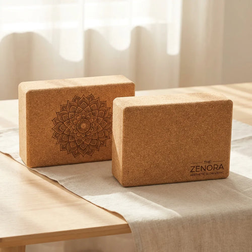 Zenora Personalized Cork Set | V12 Custom Engraved & Yoga Mat Design