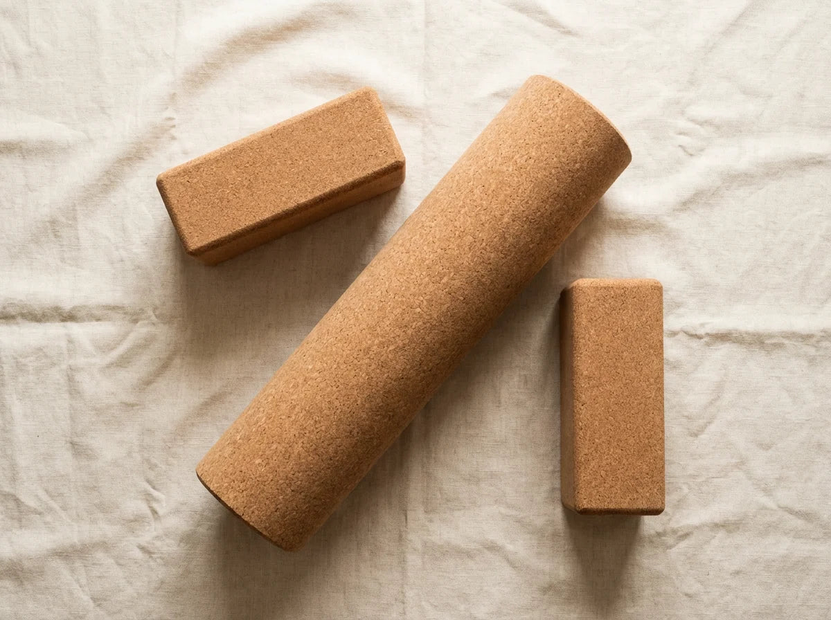 Cork roller texture close up