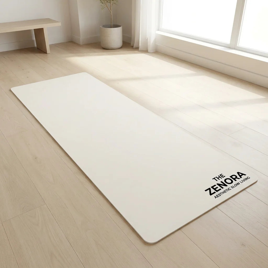 Zenora Sanctuary Mat - Bone White (Official 3-Line Logo)