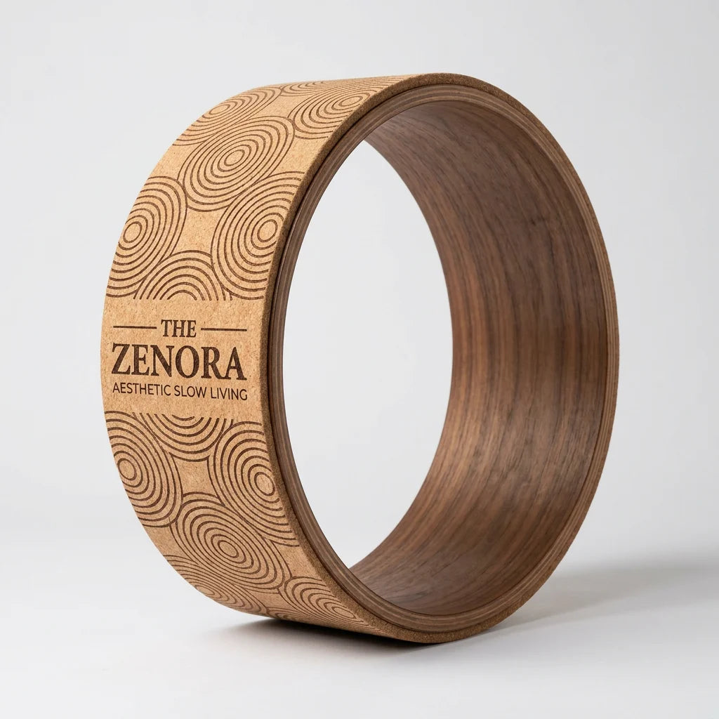 Zenora Etched Cork Yoga Wheel (Signature Series)