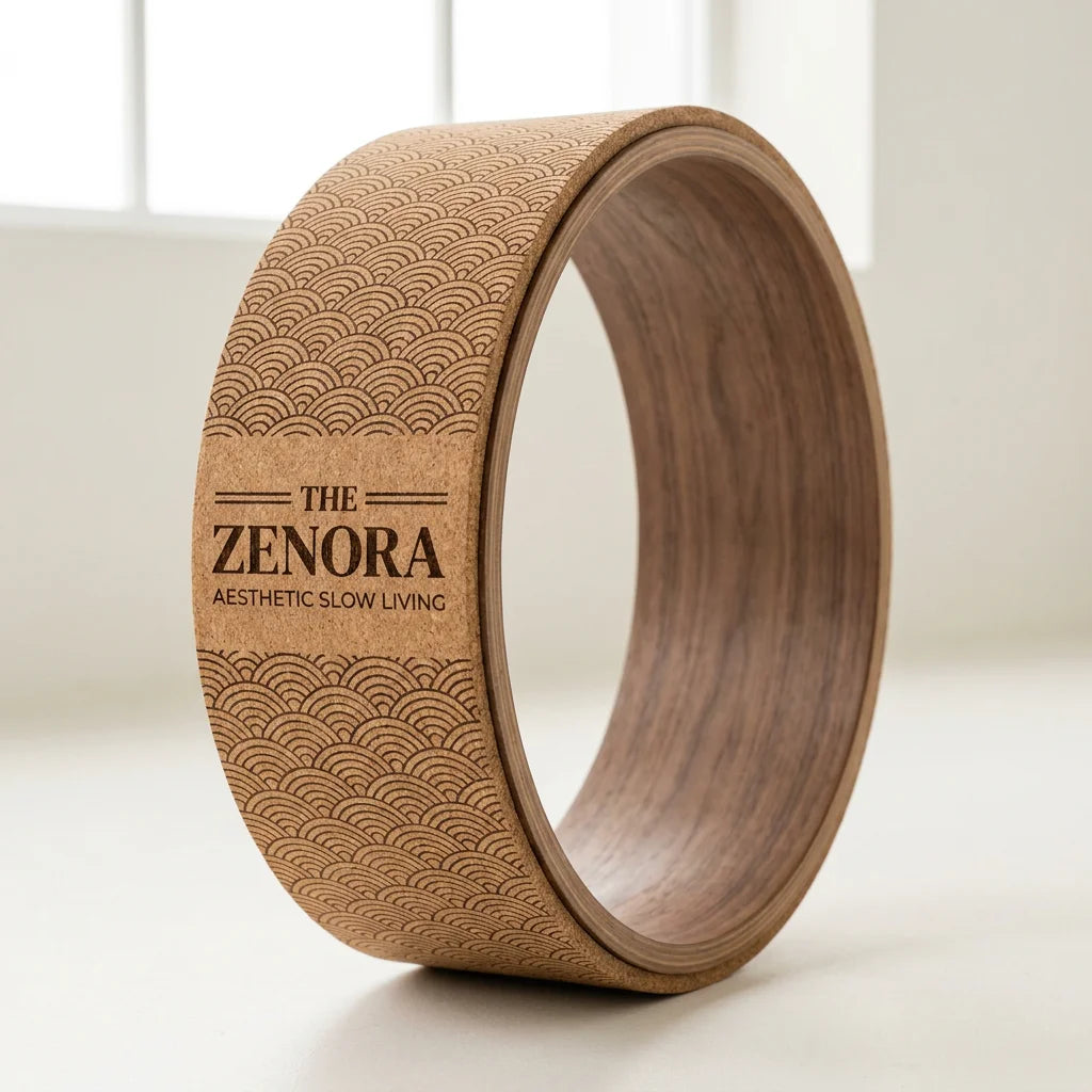Zenora Etched Cork Yoga Wheel (Signature Series)
